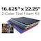 5S Supplies Tool Box Foam Insert 2 Color 16.625 x 22.25in Black Top / Red Bottom TSF-1622-BLKRD - alternate 3